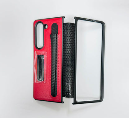 SAM Galaxy Z Fold5 5G Lychee Texture Full Protection with Pen Holder