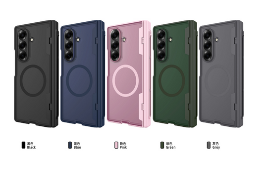 Samsung F966 Galaxy Z Fold7 5G Rugged Armor Magsafe Case with Pen Holder