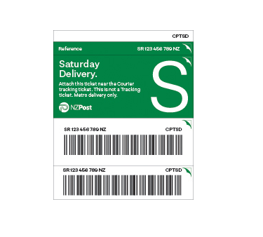 Saturday Delivery Prepaid Ticket