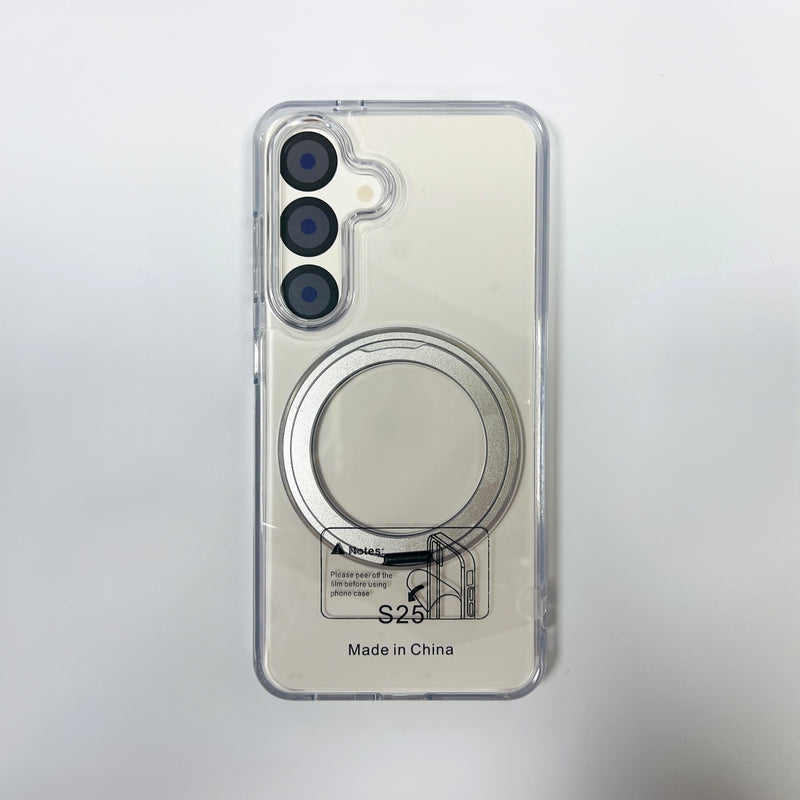 Samsung S931 Galaxy S25 Acrylic with 360 Rotation Magsafe Ring Holder Case
