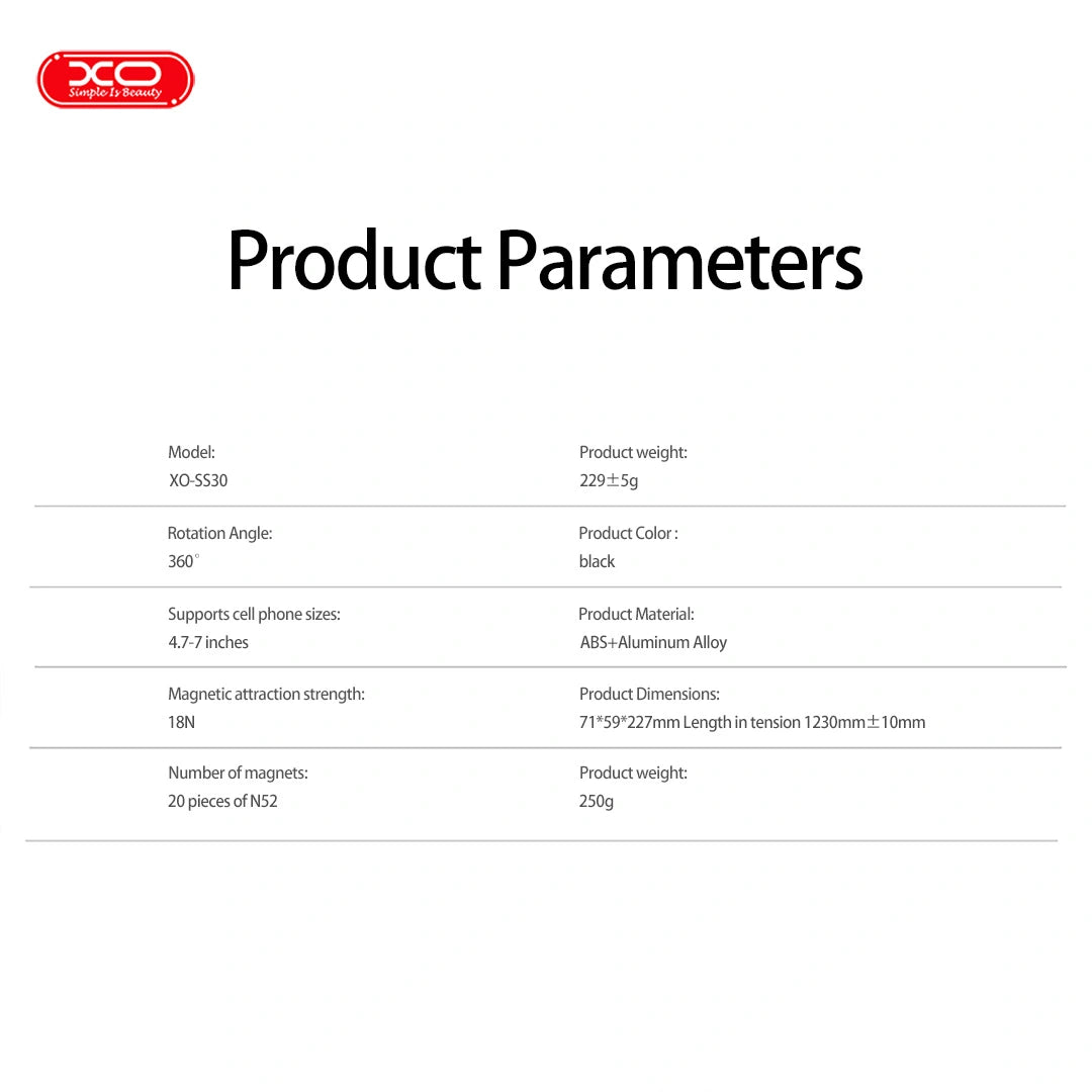 XO SS30 Magnetic Bluetooth Selfie Stick with Tripod Stand 1.2M