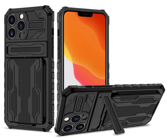 [SALE] iPhone 13 Pro Max 6.7 Transformer Kickstand Slide Card Pocket Case