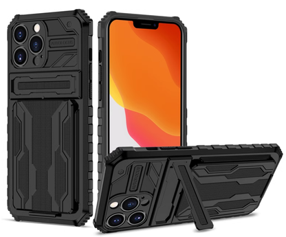 [SALE] iPhone 14 Pro Max 6.7 Transformer Kickstand Slide Card Pocket Case