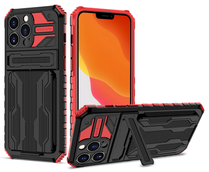 [SALE] iPhone 13 Pro Max 6.7 Transformer Kickstand Slide Card Pocket Case