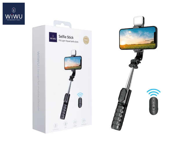 WIWU Wi-SE002 Fill Light Live Broadcast Selfie Stick Tripod Stand