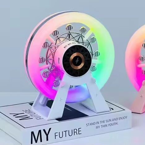 L-38B Ferris Wheel RGB Light 15W Wireless Charger Speaker