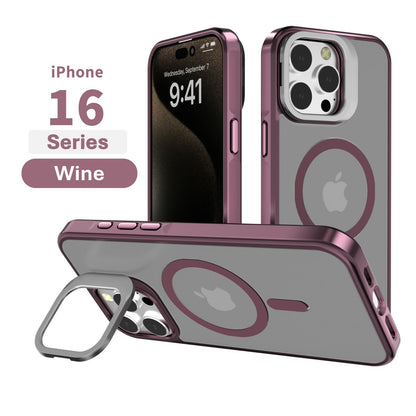 iPhone 16 Pro Max 6.9 Frosted Matte Magsafe Case with Stash Stand