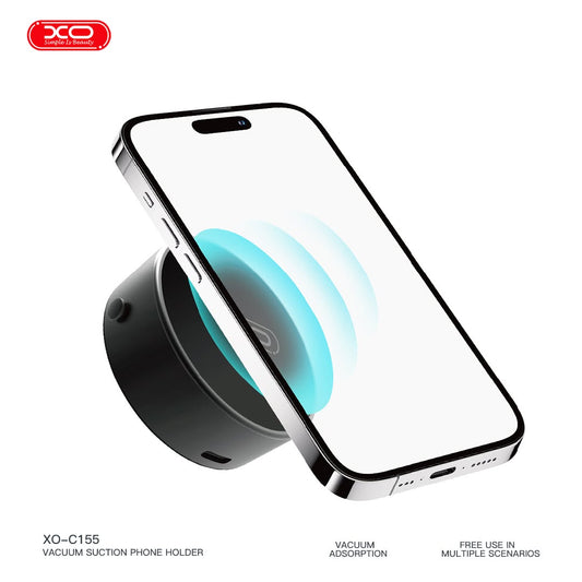 XO C155 Magnetic Car Suction Cup Phone Holder - Black