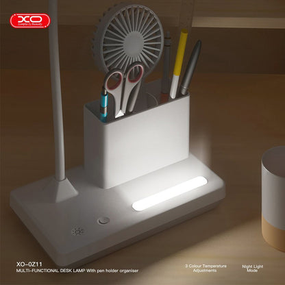 XO OZ11 Tri-Color Multi Speed Pencil Table Lamp with Night Light 2400mAh