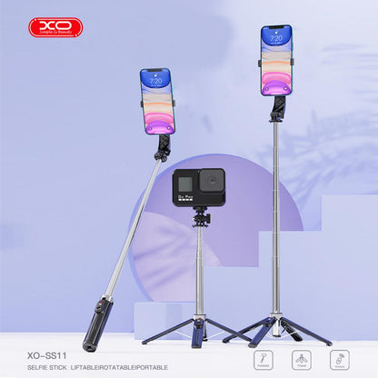 XO SS11 Four Legged Reinforced Stand Bluetooth Selfie Stick 100CM