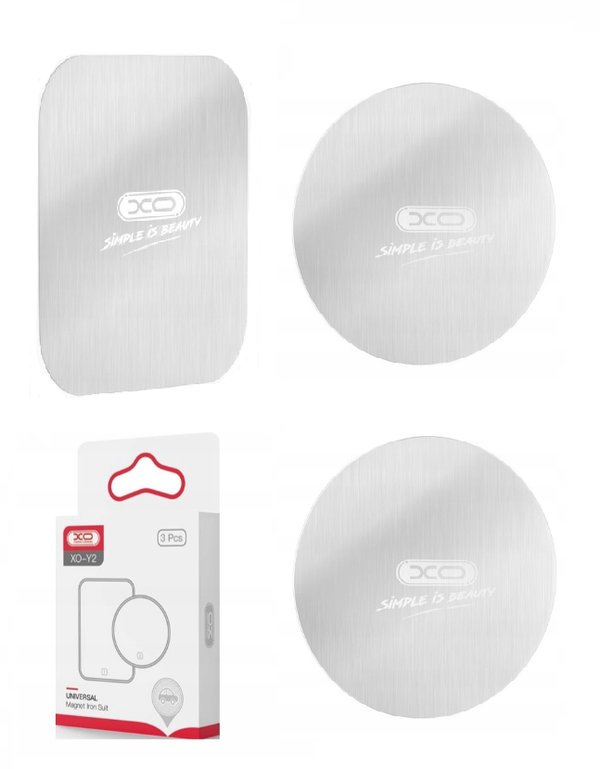 XO Y2 Iron Spare Parts Pack Car Holder Metal (2 Circles + 1 Squares)