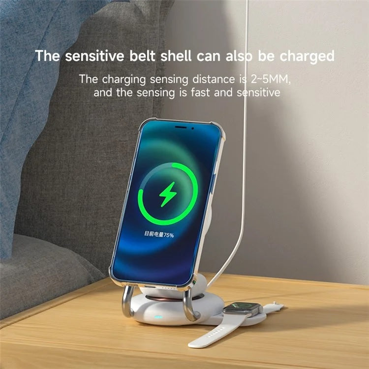 YN-21 Multi Function 3 in 1 Wireless Charging for Apple devices