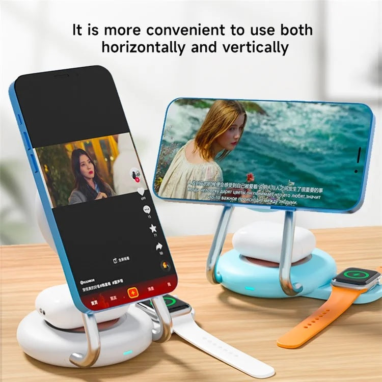 YN-21 Multi Function 3 in 1 Wireless Charging for Apple devices