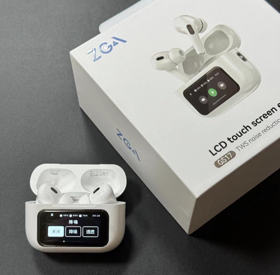 ZGA GS17 LCD Touch Screen TWS Wireless Earphones