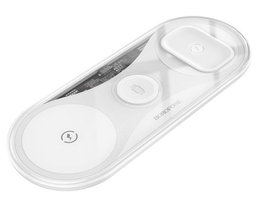 [SALE] Borofone BQ19 Powerful 3 in 1 Wireless Charging Pad