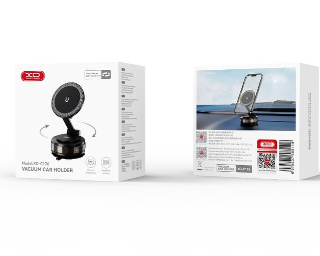 XO C176 Manual Suction Cup Holder - Black
