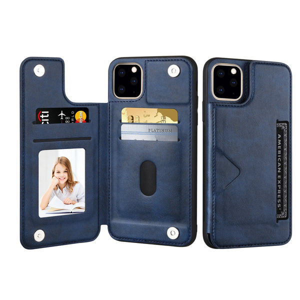 iPhone 14 6.1 Hanman Mika Series 5 Cards Back Pocket Case