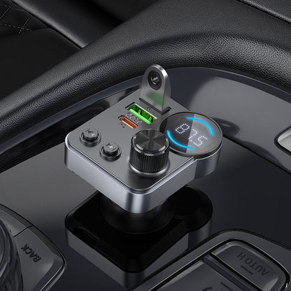 HOCO E86 Alegria 48W Dual Port PD30W+QC3.0 Car BT FM Transmitter