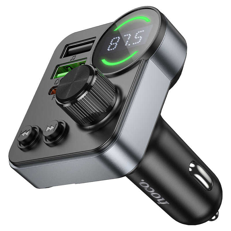 HOCO E86 Alegria 48W Dual Port PD30W+QC3.0 Car BT FM Transmitter