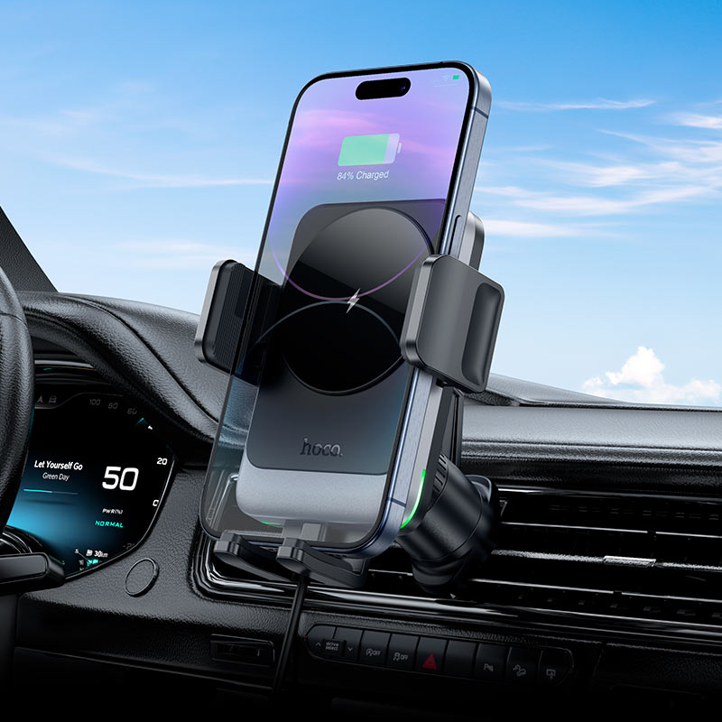 HOCO HW13 Speed Series Wireless Charging Air Vent Car Holder 15W