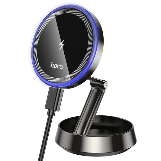 HOCO HW33 Metal Ring Magnetic Wireless Fast Charging Car Holder