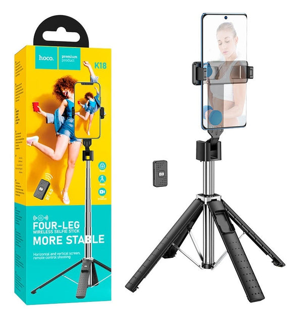 HOCO K18 Wave Live Broadcast Selfie Stick Four-Legs Stand