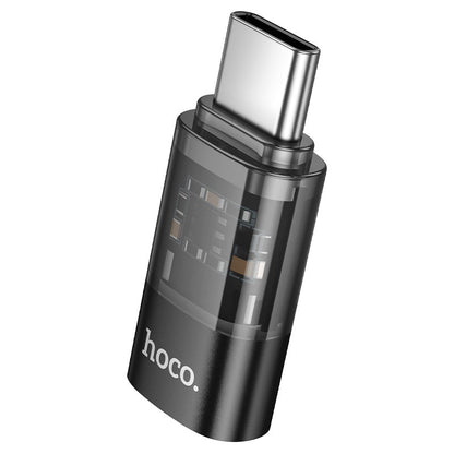 HOCO UA36D Type-C Male to Lightning Female Transparent Adapter
