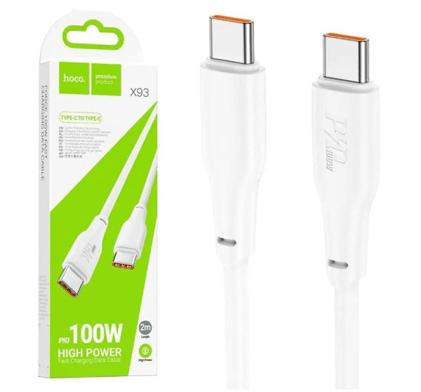 HOCO X93 Force Type-C to Type-C 100W USB Cable 2M