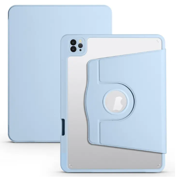 iPad 10.2 (2019/2020/2021) Acrylic Rotation Series Case with Pen Holder