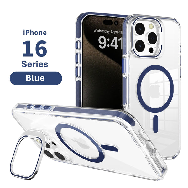 iPhone 16 Pro Max 6.9 Classic Hybrid Magsafe Case with Stash Stand
