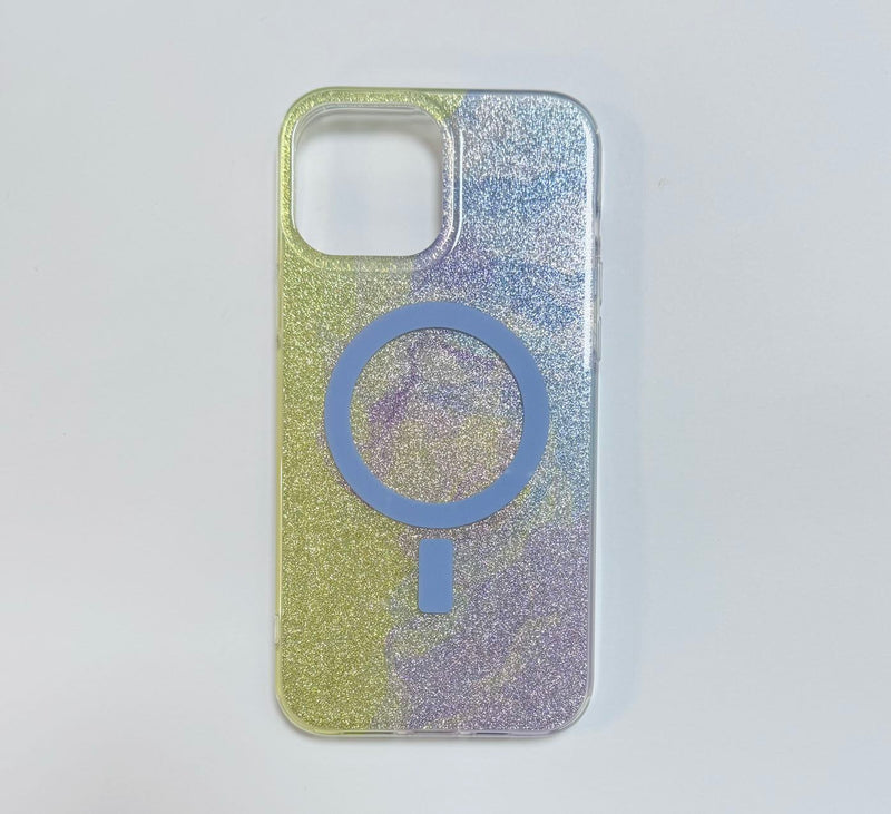 iPhone 13 Pro Max 6.7 Watercolor Texture Glitter Series Magsafe Case