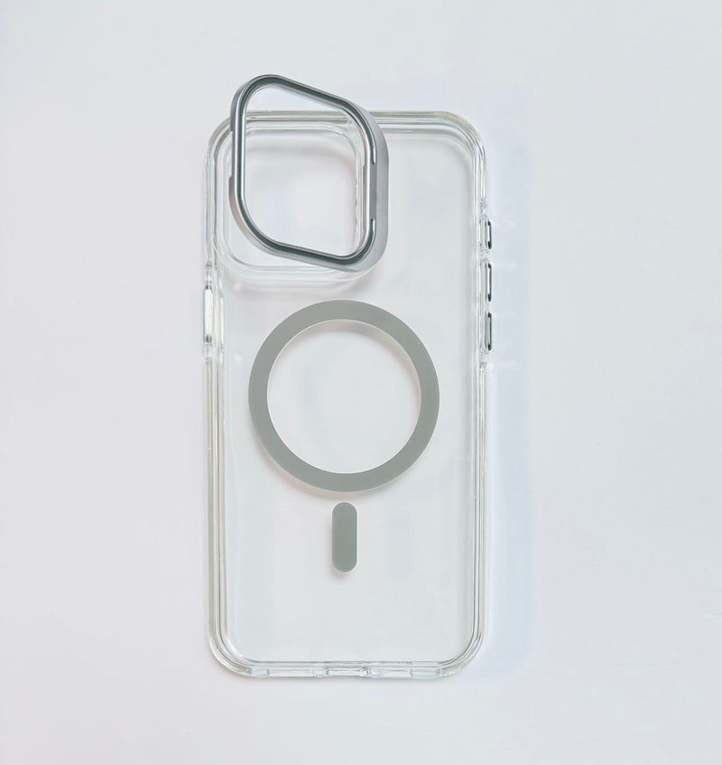 iPhone 15 Pro Max 6.7 Classic Hybrid Magsafe Case with Stash Stand