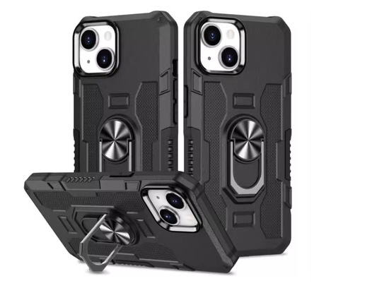 iPhone 15 Plus 6.7 King Kong Series Ring Holder Case