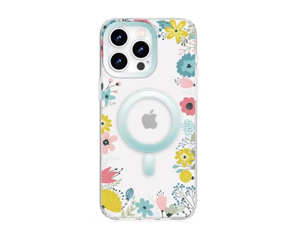 iPhone 15 Pro Max 6.7 Floral Garden Series Magsafe Case