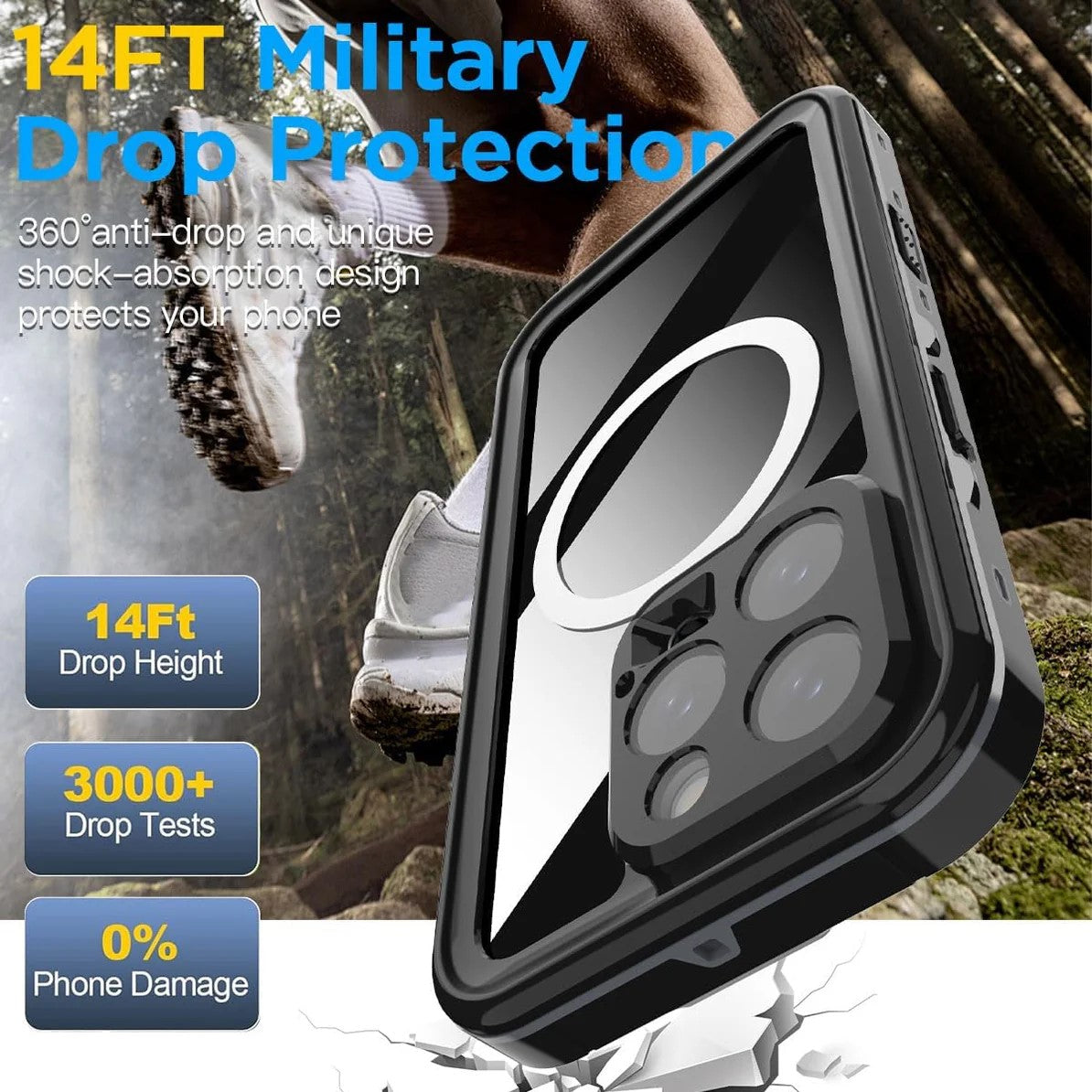iPhone 16 Pro 6.3 Redpepper DOT+ Magsafe Waterproof Case
