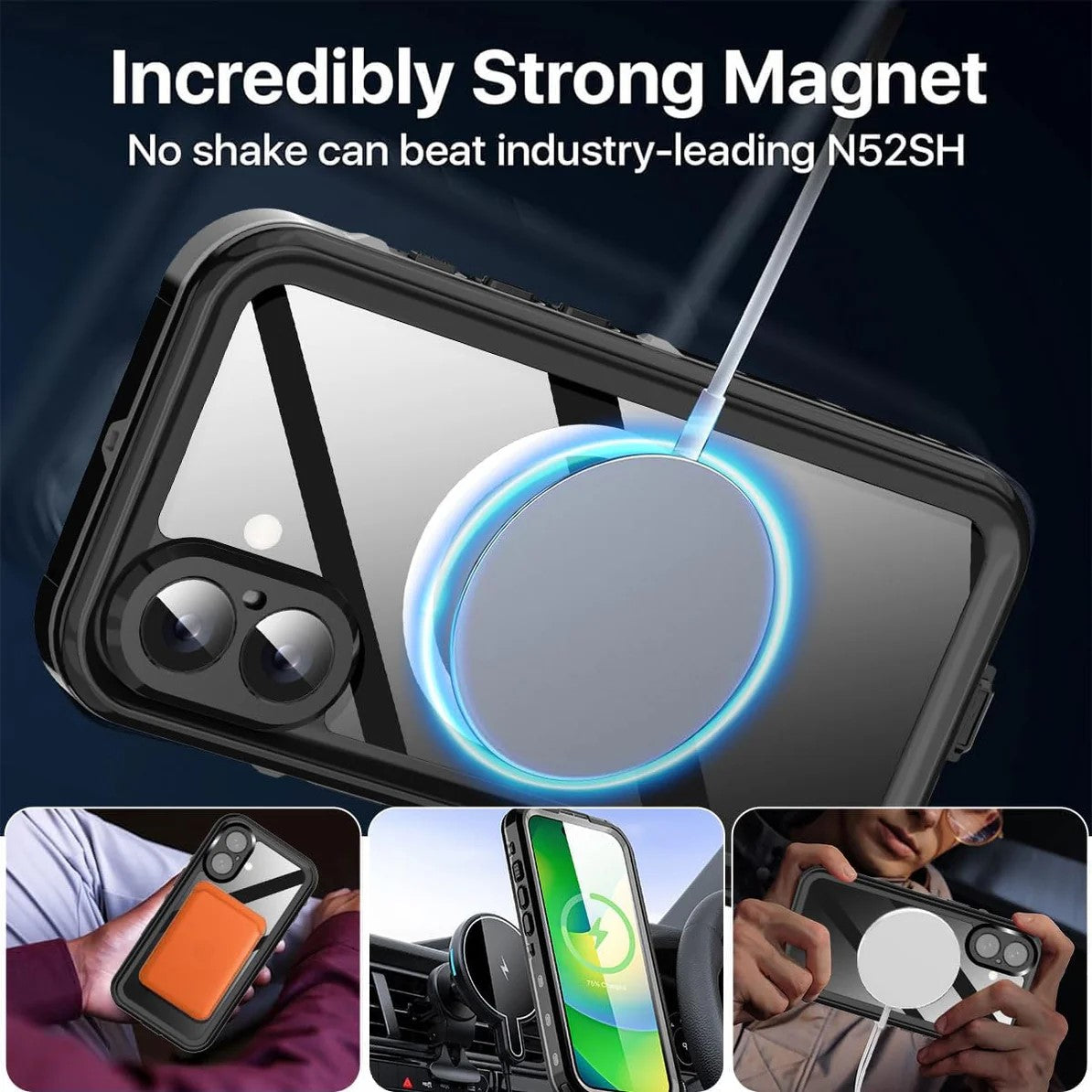 iPhone 16 Plus 6.7 Redpepper DOT+ Magsafe Waterproof Case