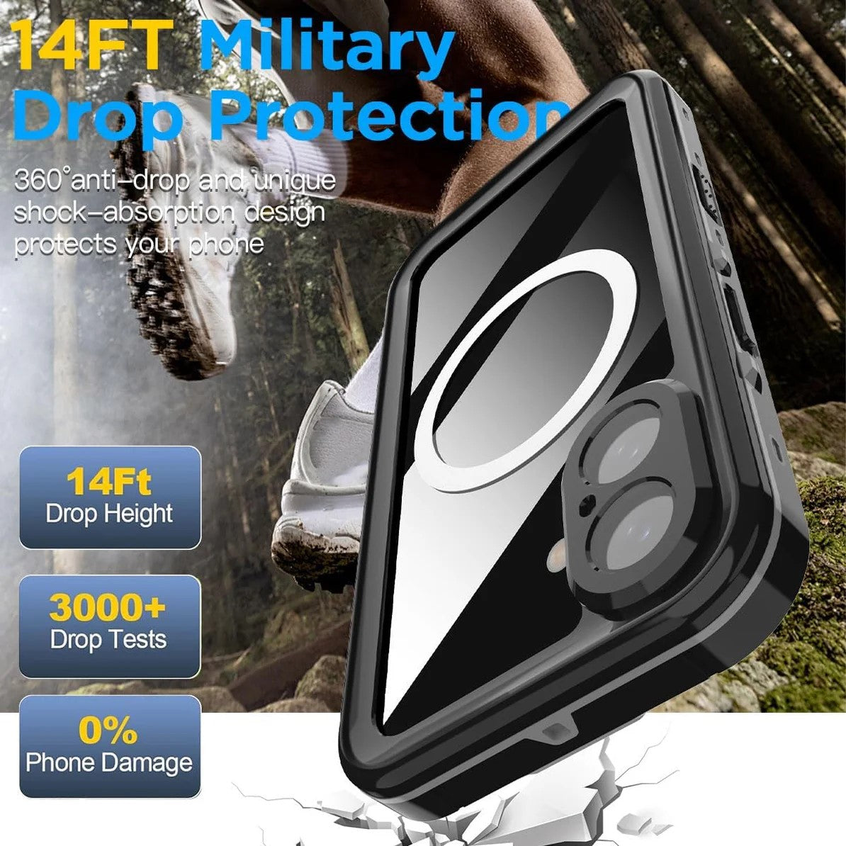 iPhone 16 Plus 6.7 Redpepper DOT+ Magsafe Waterproof Case