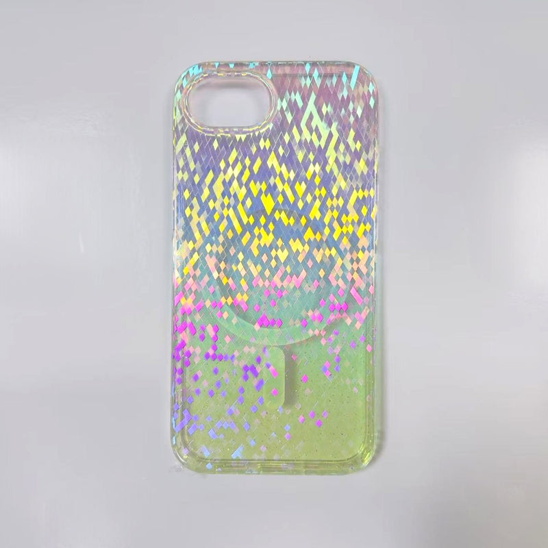 iPhone 16e 6.1 Rainbow Dazzle Diamond Series Magsafe Case