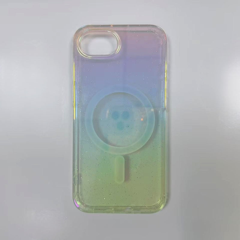iPhone 16e 6.1 Rainbow Glitter Series Magsafe Case