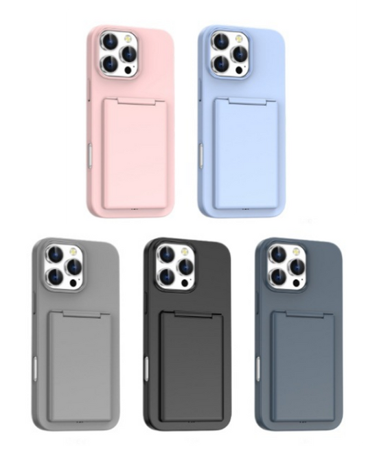 iPhone 17 Pro 6.3 Armor Hard Case with Kickstand Card Slots