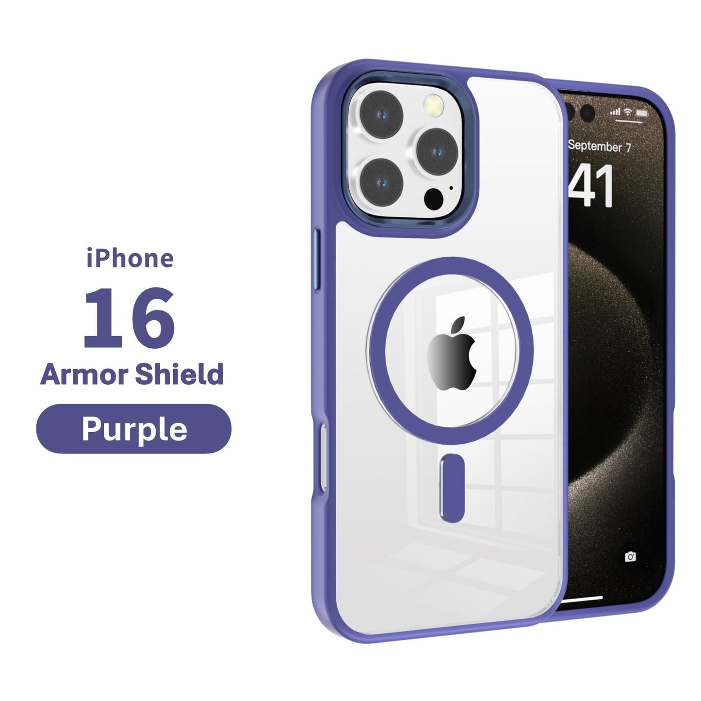iPhone 16 Pro Max 6.9 Armor Shield Magsafe Series Hard Case