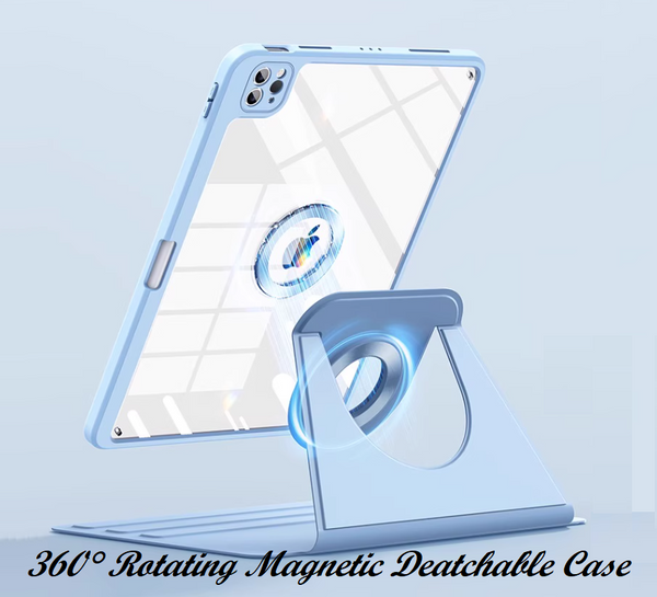 iPad Air 11 2024/Air 4/5 10.9/Pro 11 2018/2020/2021 360 Rotation Detachable Magnetic Case