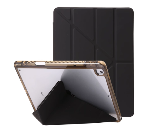 iPad Air 11 2024/Air 4/5 10.9/Pro 11 2018/2020/2021 Acrylic Smart Tri-Folio Case with Pencil Holder