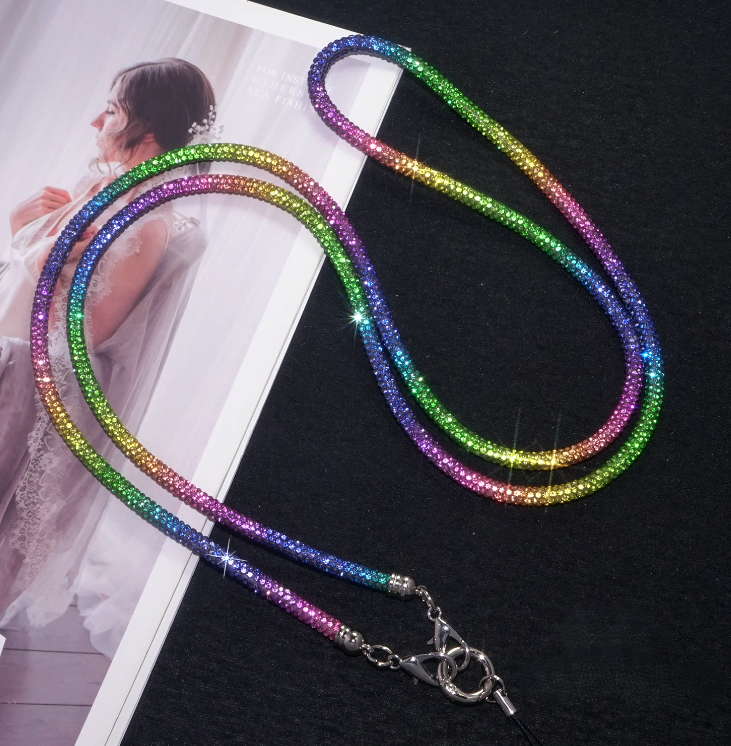 Universal Crossbody Phone Rhinestones Lanyard