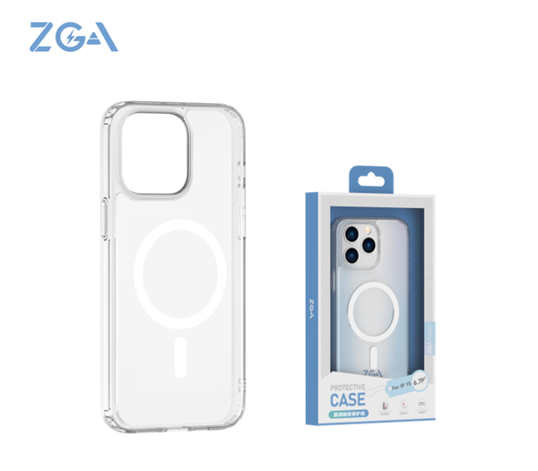 iPhone 15 6.1 ZGA Crystal Clear Magsafe Shockproof Case